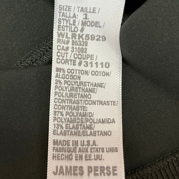 James Perse Los Angeles Black Bodycon Ribbed Knit Back Slit Calf Length Skirt 1 - Picture 5 of 5